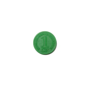 Hot-selling Plastic token factory custom embossed plastic token coins blank plastic round supermarket token trolley coin