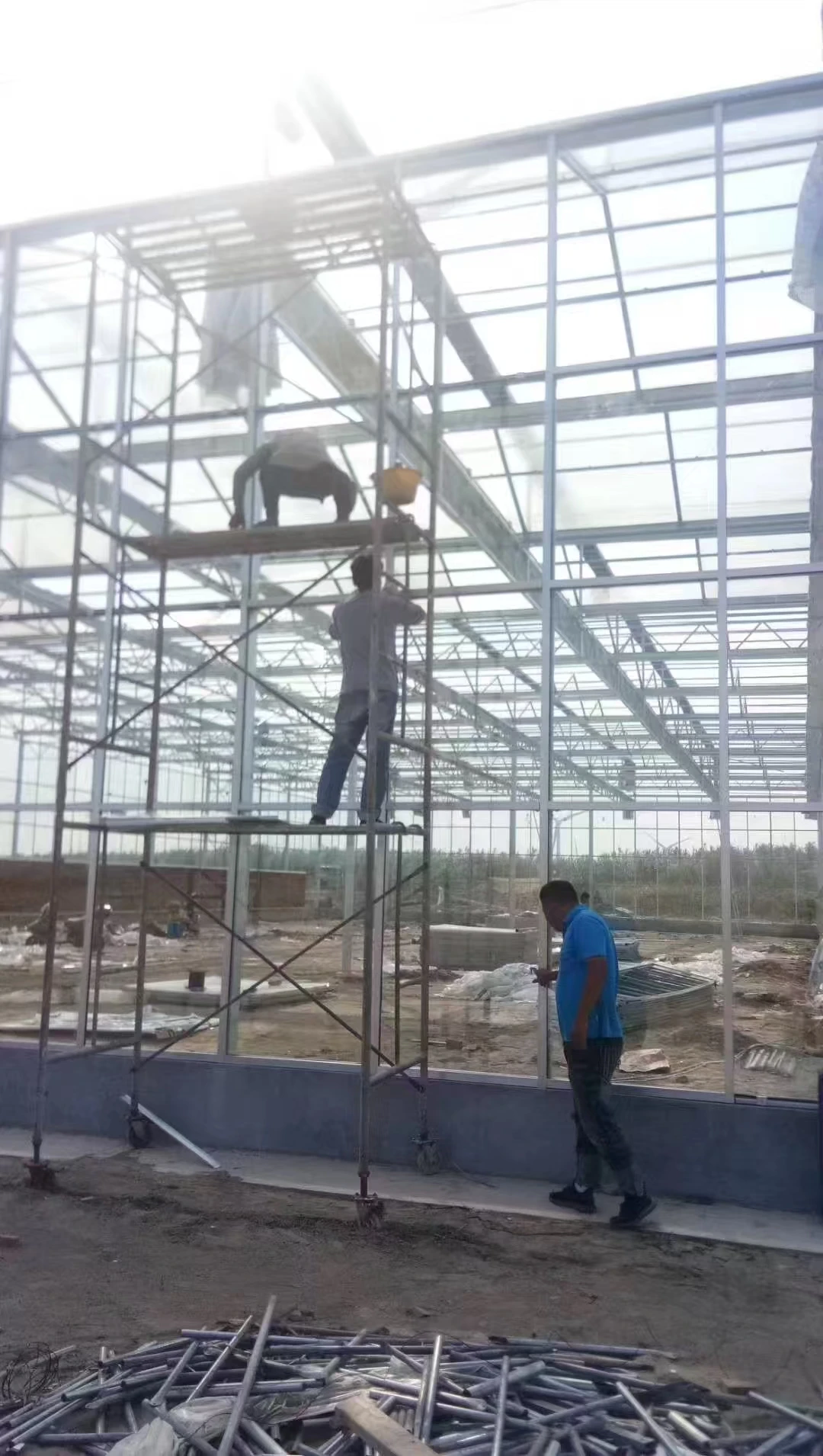 product modern large multi span greenhouse aluminum frame garden greenhouse polycarbonate outdoor greenhouses-10