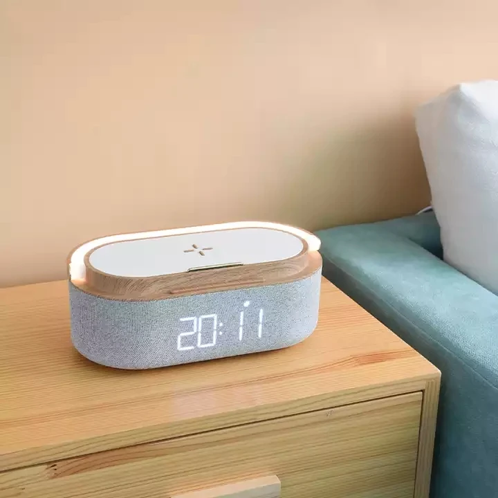 Excellent Technical Wireless Charger With Alarm Clock S29 Wireless Charger  5 in 1 Wireless Charger Station