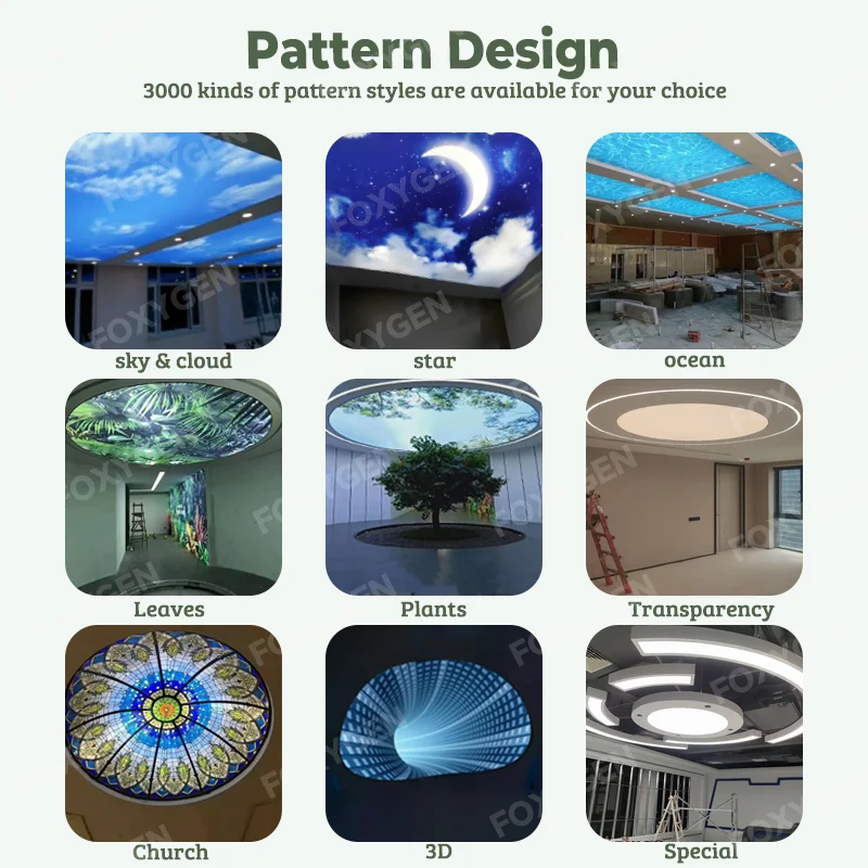 width up to 59 m uv printed pvc stretch ceiling film-25