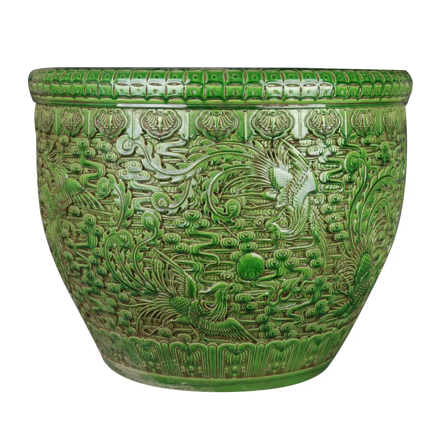 花瓶　緑釉　中国 Z 唐時代緑釉陶磁花瓶 花器 花入 時代物 旧家整理品 中国古美術