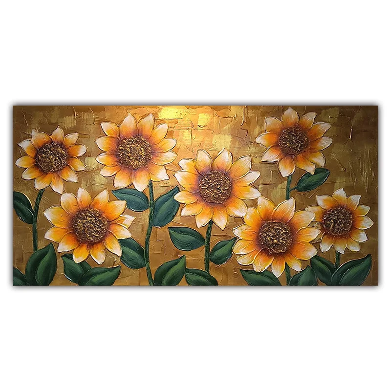 Pintura Al Óleo De Girasoles Para Decoración De Puertas,Pintura Brillante Y  Cálida,Pintada A Mano Por Artistas Expertos,100% - Buy Famoso Girasol  Pinturas,El Aceite De La Flor De Pintura,Pintado A Mano Pintura De