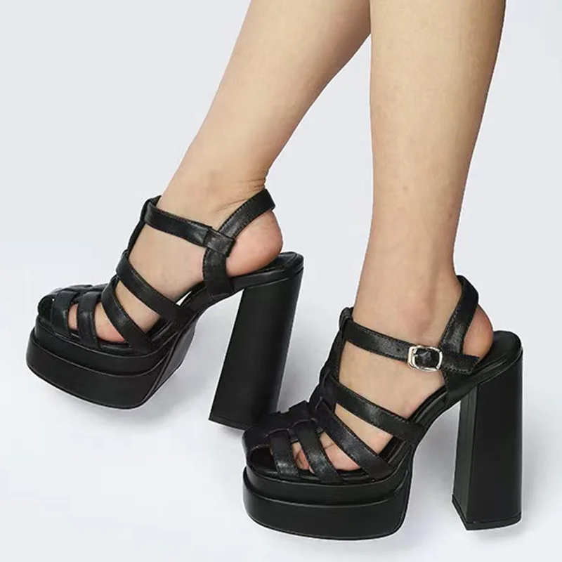 Amazon.com: sckarle Sandalias de plataforma para mujer, sandalias de  gladiador, con cordones, puntera abierta, hasta la rodilla, sandalias  planas de verano : Ropa, Zapatos y Joyería