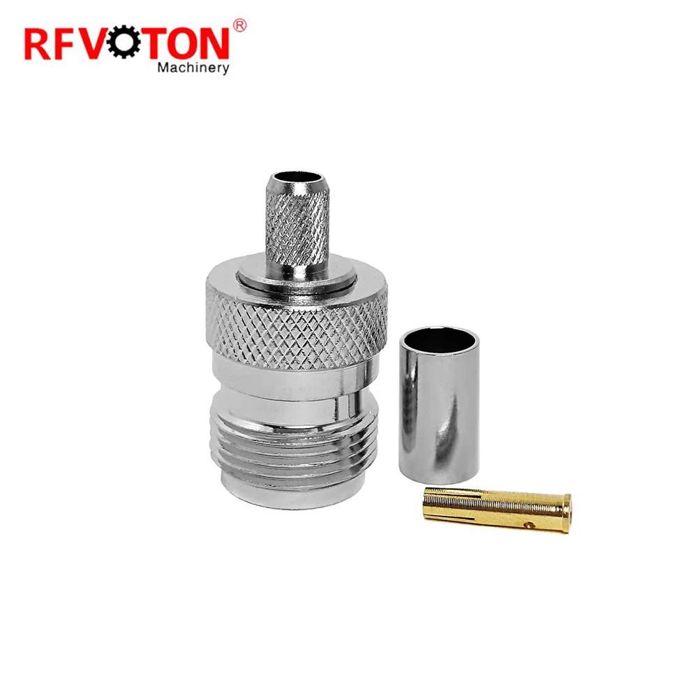 Factory Directly N Female Jack  Straight Crimp for WTR240 Cable Coaxial Connectors Conector Connecteur in Stock