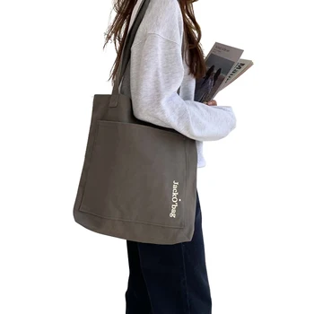 Hot Sales Eco Friendly Custom Logo Size Reusable Organic Canvas Tote Bag Shopping Bags