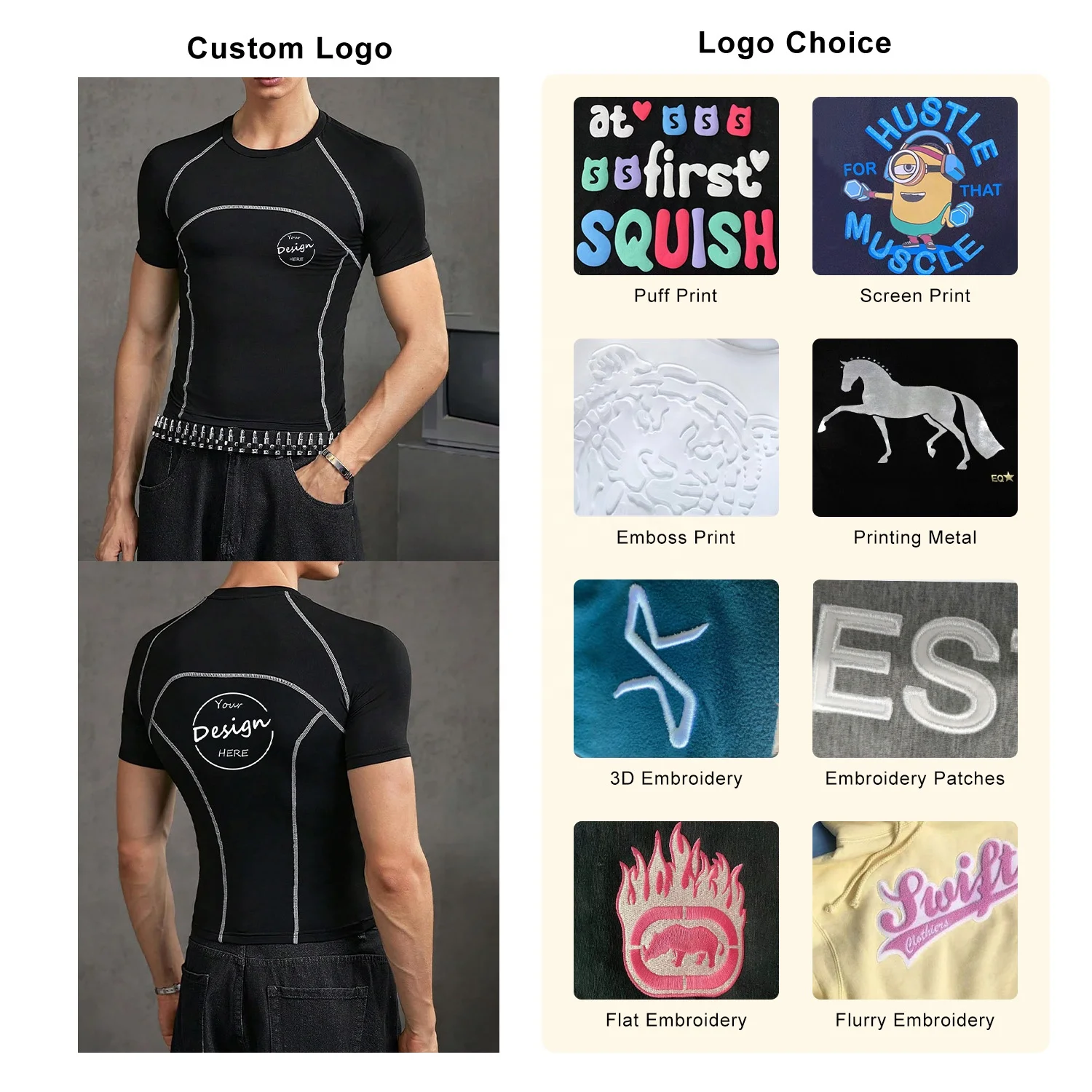 JL1119C Men’s Quick Dry Fitness Training Top Tee GYM Tshirt Short Sleeve Compression Workout T Shirts for Men