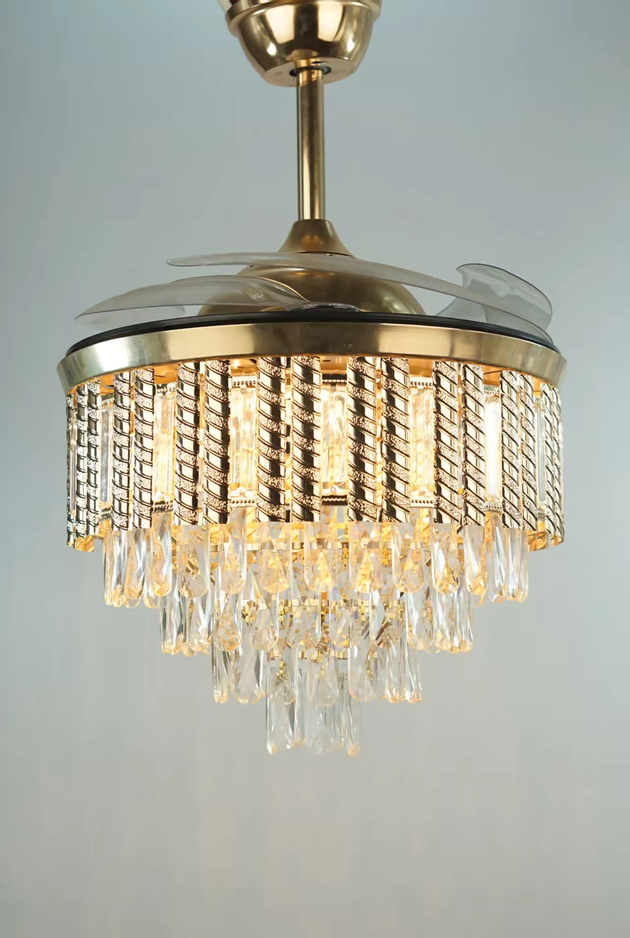 product factory price 42 inch matte black modern ceiling fan light for restaurants-5