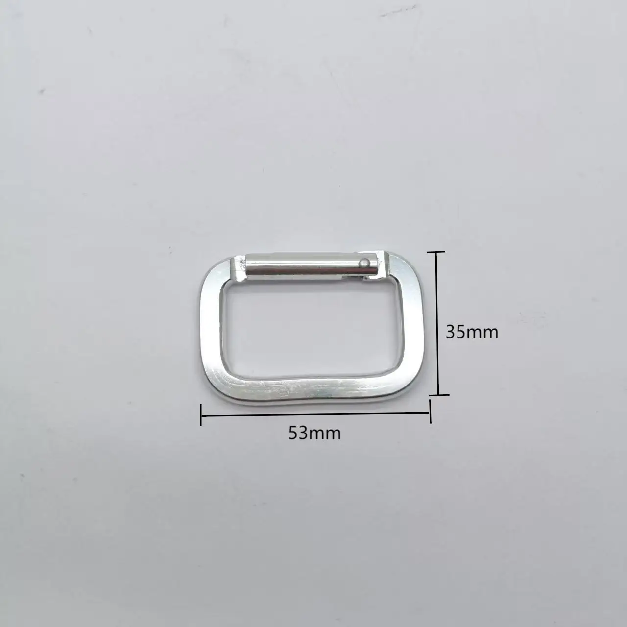 D-Rings/O Ring Aluminum Hook Square Shape Carabiner Straight Hardware Many Types Sizes for Keychain