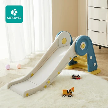 Amazon Top Selling Toddler Home Play House Indoor Baby Playroom Plastic Sliding Toys Kids Slides Set For Children Playground