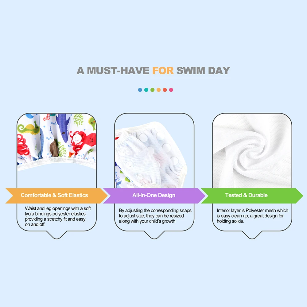Летний Детский мягкий дышащий купальный костюм одежда для плавания подгузник спортивная одежда OEM сервис 100% полиэстер унисекс модная поддержка