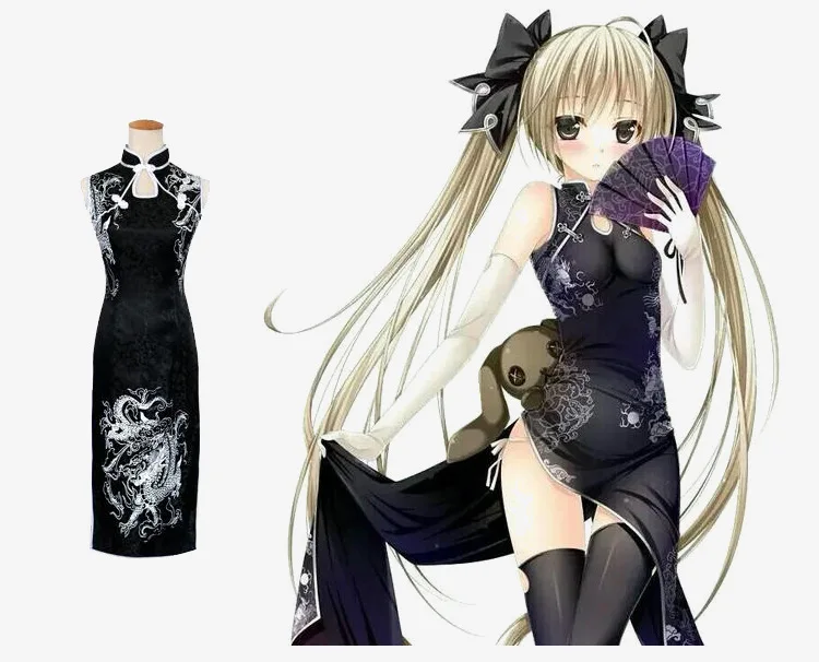 Kostum Cosplay 2b Cheongsam YoRHa 2B Kostum Cosplay Qipao Cos