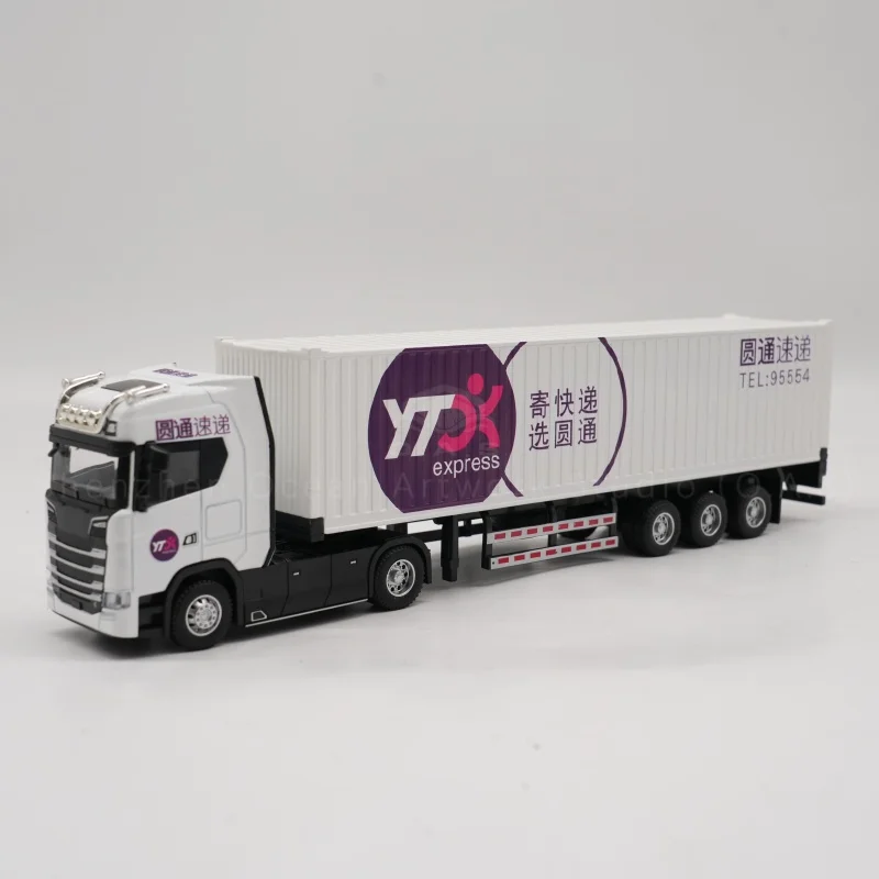 【LA】Model kontenera O.A.S. – fabryka modeli, prezent okazjonalny związany z przewozem morskim, niestandardowy model ciężarówki w skali 1:50 z materiału stopowego YT