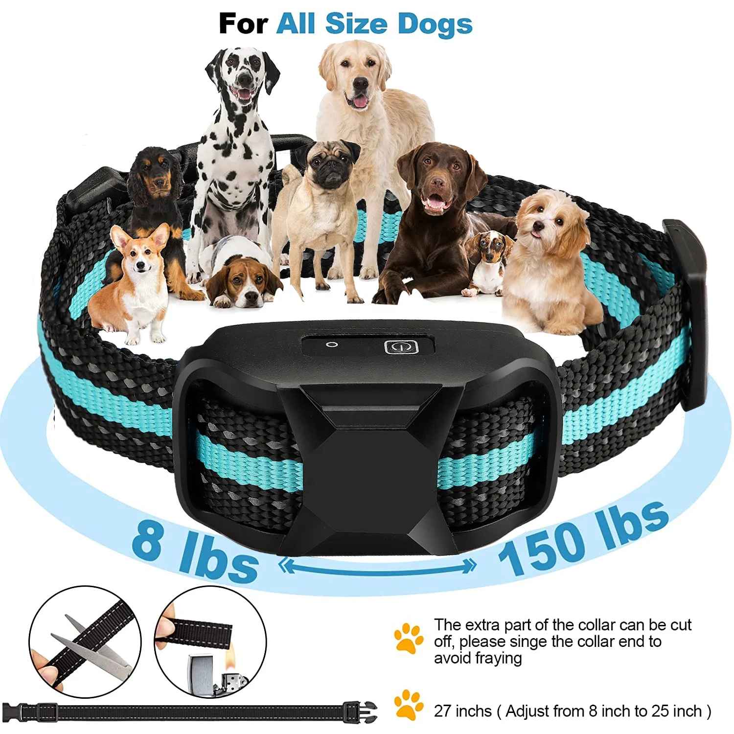 Factory Producing Dog Training Collar Humane No Shock Electric Training Collars High End Training Collar Dog IP67 3608FT Range