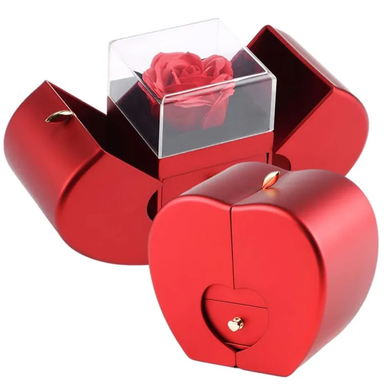 Valentine Gift 2024 Hot Selling Apple Rose Box With I Love You 100 ...