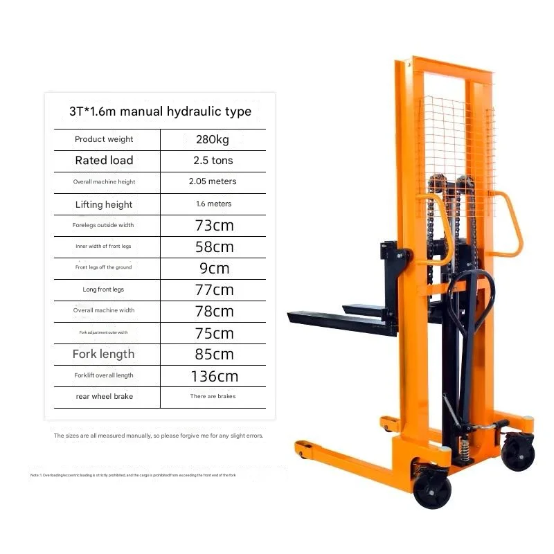 High Quality Heavy Duty Manual Stacker CE Certified ISO 9001 Compliant for Warehouse Logistics and Industrial Use Manual Stacker factory