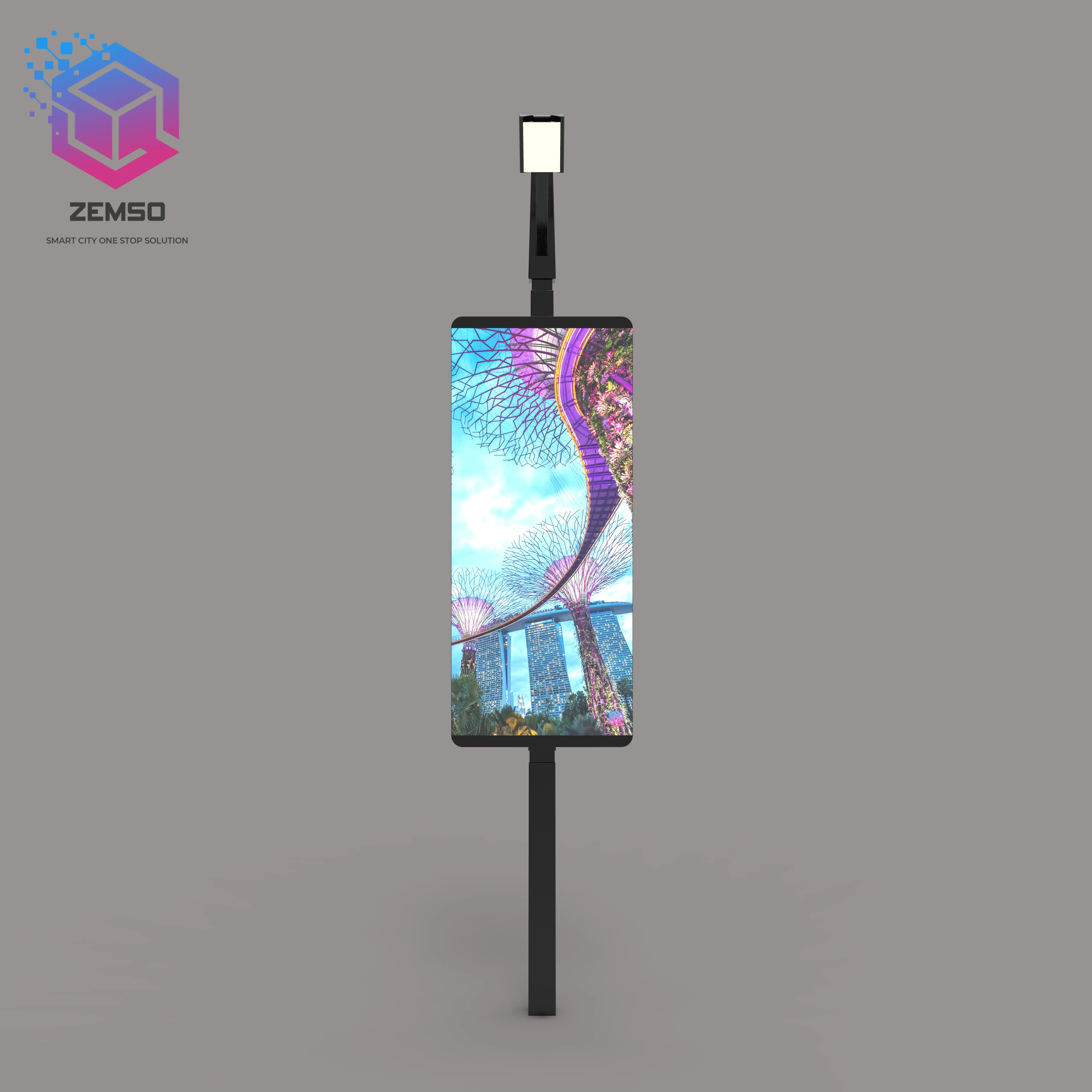 Street Lighting Pole Led Screen Outdoor Led Display Advertising Small ...