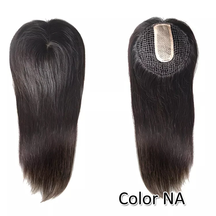 TP27 100% virgin Cuticle remy human hair lady topper all hand tied women toupee fish net integration hairpieces with silk top