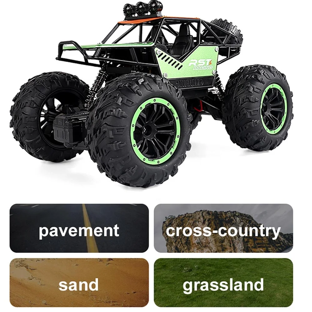 
 1:20 Масштаб 2,4G внедорожник литая модель гусеничная машина для скалолазания радиоуправляемые игрушки Высокая скорость rc монстр-ТраК  
