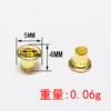 Round-edged eyelet gold 2.5mm