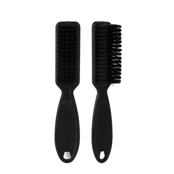Wholesale custom logo hair brush mini barber salon neck cleanser fade brush barber clipper brush