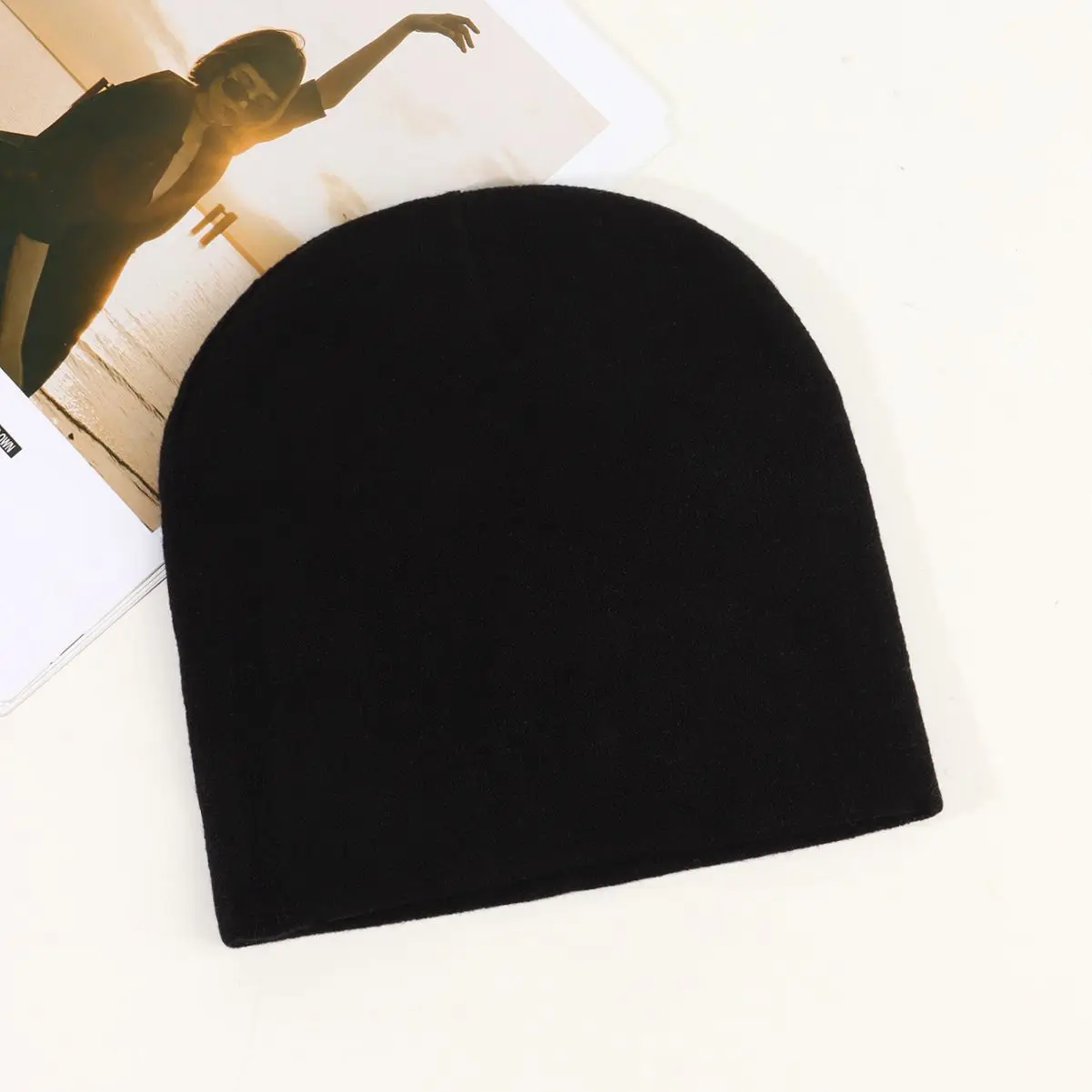 Fashion Y2K Winter Cross Knitted Beanie Hat - Unisex Jacquard
