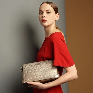 FOXER High Quality Real Genuine Leather Golden Chain Designer Evening Bags Handbags Female 2026 Side Crossbody Bags for Women