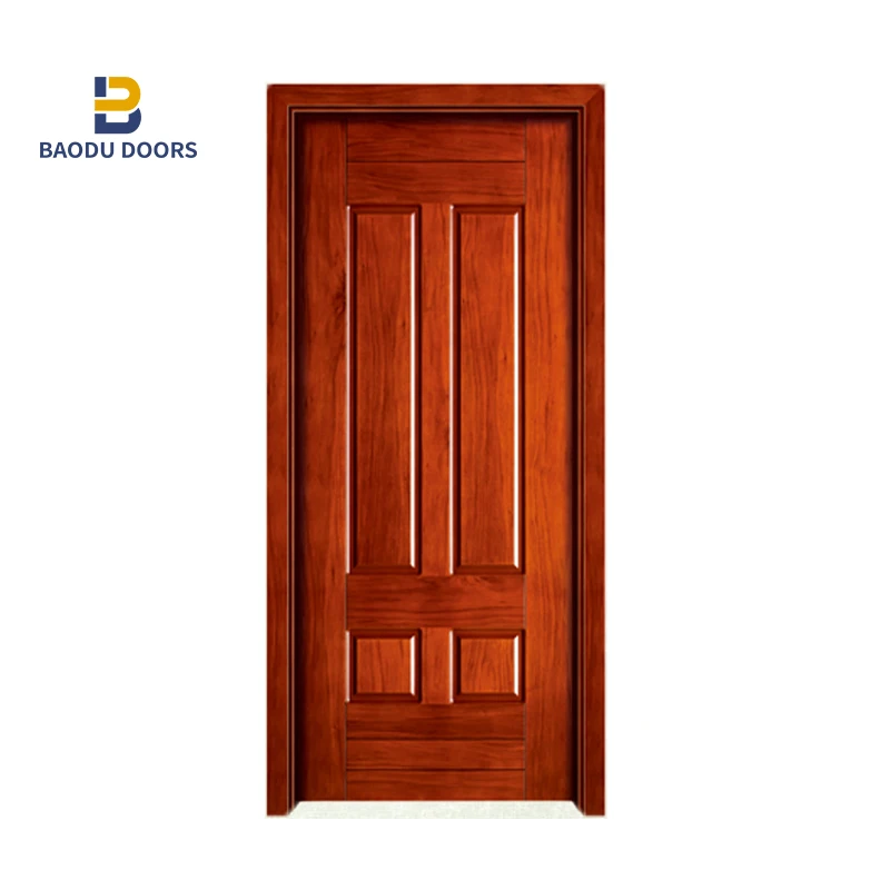 solid teak wood door / modern designs turkish solid wood doors interior room