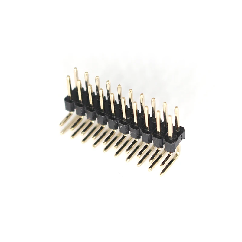 Pin Header Connector 16 Pin  90 Bent Sym Header 1.27mm 16p 2.54mm Pin Header Double Row Right Angle Type