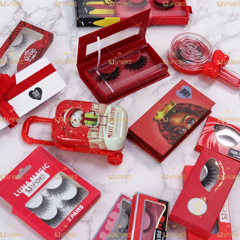 Best Selling Paper Lash Packaging Box For Full Strip Lashes With Custom