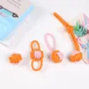 Conjunto de cuatro piezas naranja rosa No.2 265 gramos