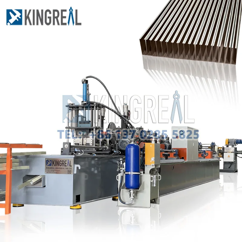 Automatic Aluminum Baffle Ceiling Roll Forming Machine 150mm 200mm ...