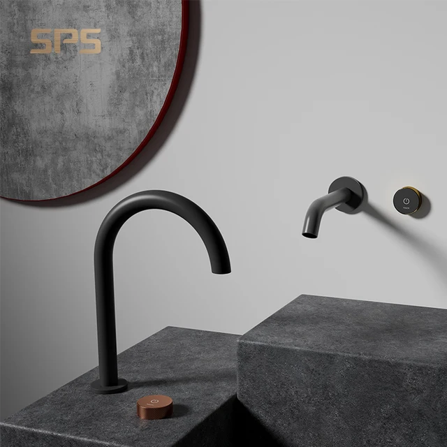 A2027 SPS Unique Style Single Handle Solid Brass Waterfall Vessel Sink Faucets Mixer Taps For Bathroom Basin