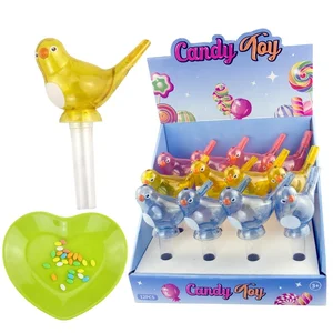 Hot Selling Plastic Tiktok Tiktok Creative Waterbird Whistle Toy With Candy