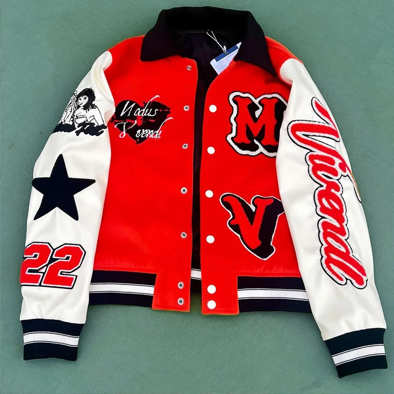 100% wool baseball jacket Custom unisex university college letterman varsity jackets for men_voghion.com