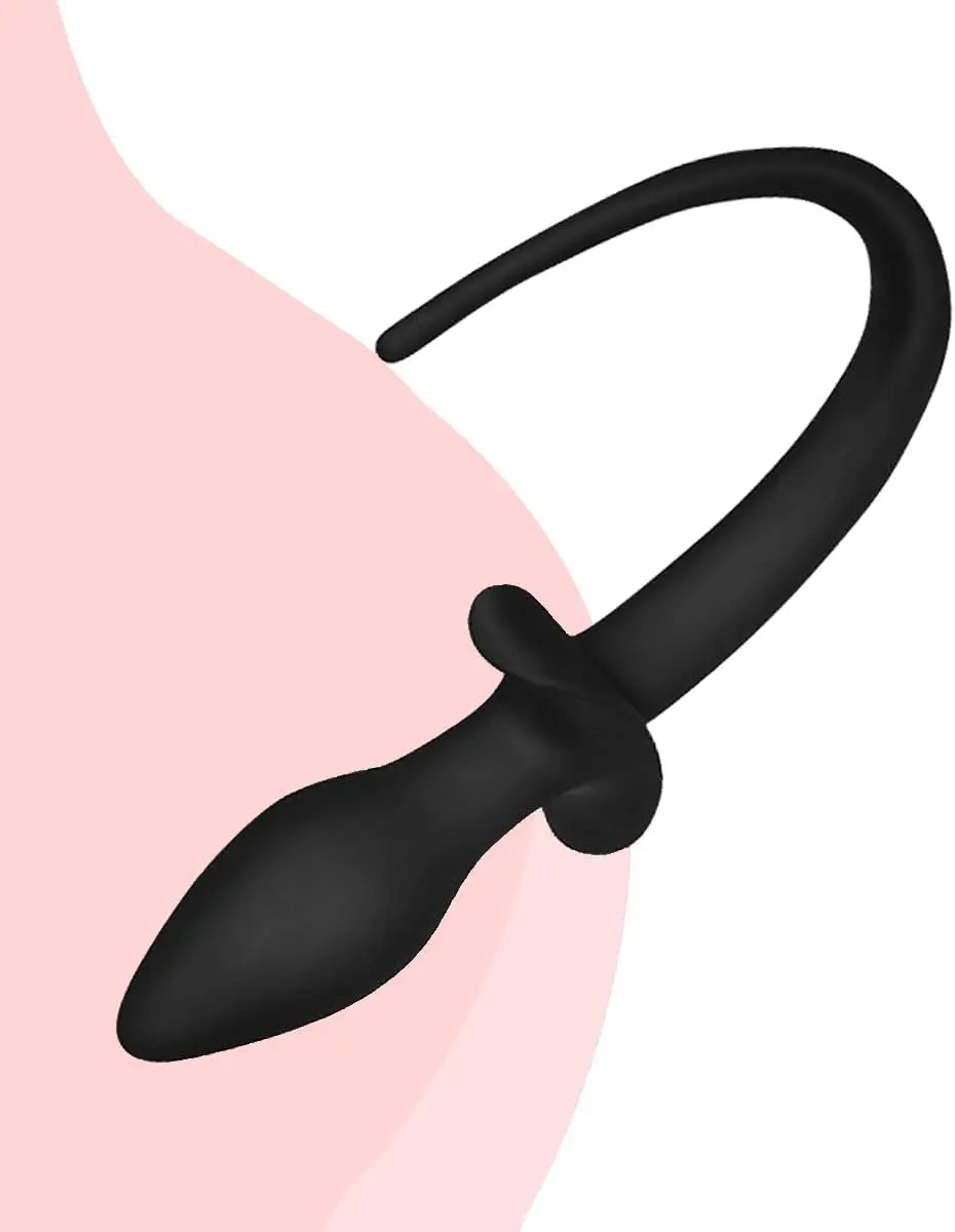 remote vibrating anal plug Sexy Toys, Silicone Anal Plug with Dog Puppy Tails, Prostate Massage Anus  Dilator Sex Toys for Beginner Men Women Couples