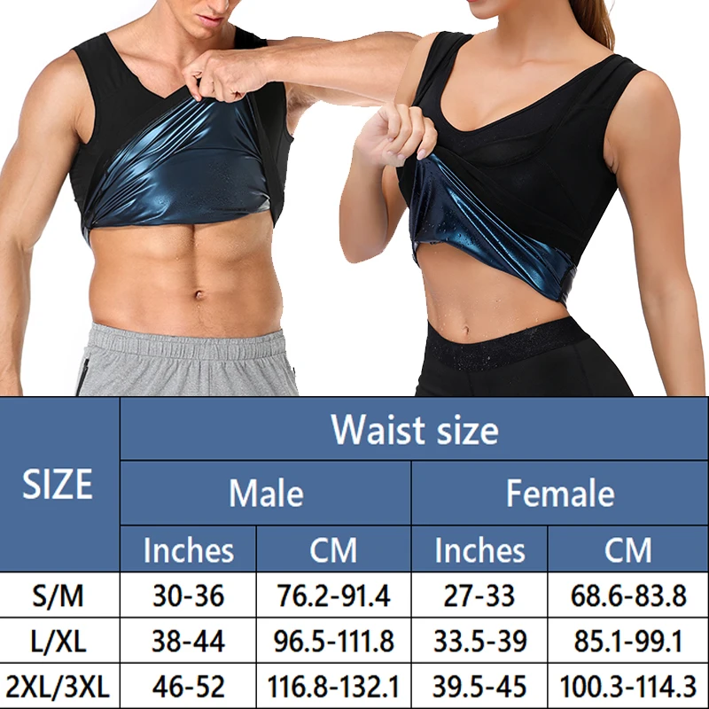 Man wearing Ultimate Men Neoprene Sauna Vest for sweating and waist training