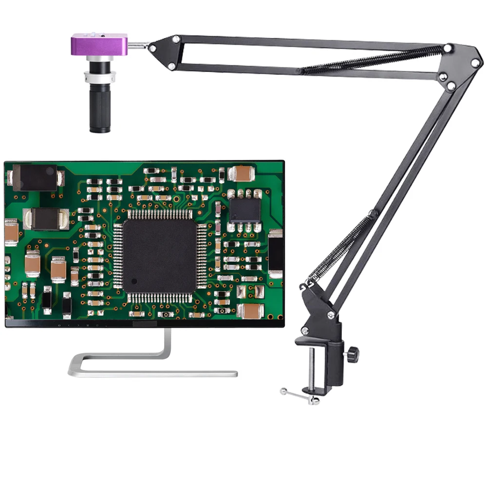 Электронная лупа 51MP 2K HDMI-совместимая с USB промышленный цифровой микроскоп камера для ремонта печатных плат и телефонов пайка