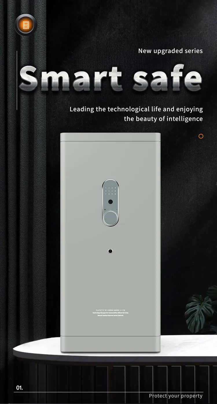 CEQSAFE Home & Office All Steel Fingerprint Password Safe Large Anti-Theft Storage Box factory