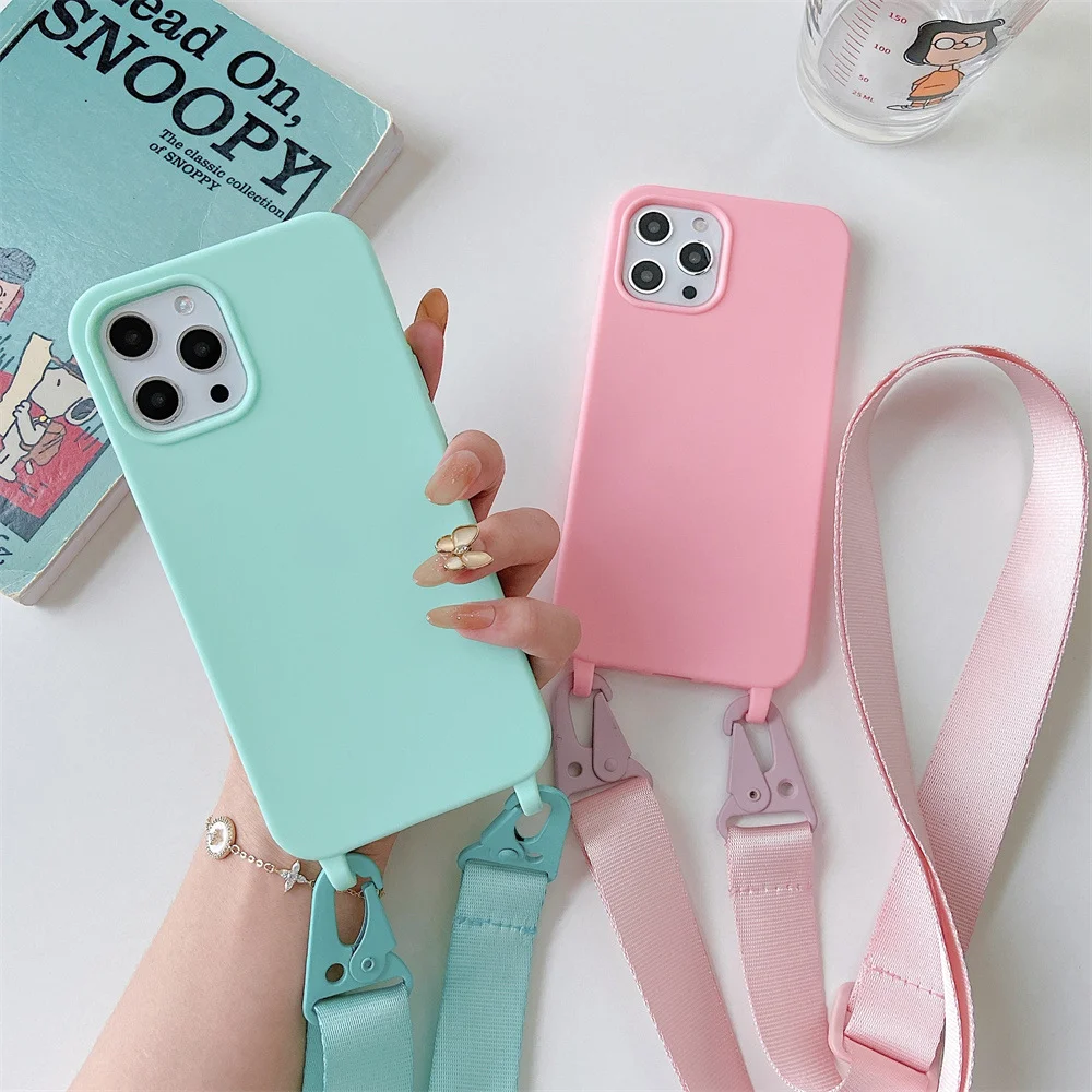 Fashionable Women's Crossbody Strap Case, Suitable For IPhone 16 15 14 13 11 Pro Max 8 7 Plus, Travel-Friendly Phone_voghion.com