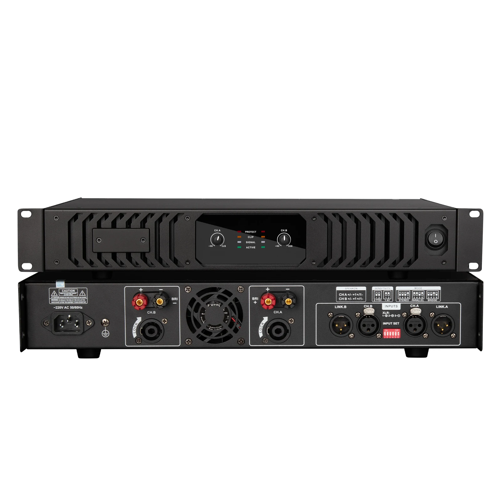 BA600 2チャンネル600W * 2ハイパワーサウンドアンプDJデジタルパワー