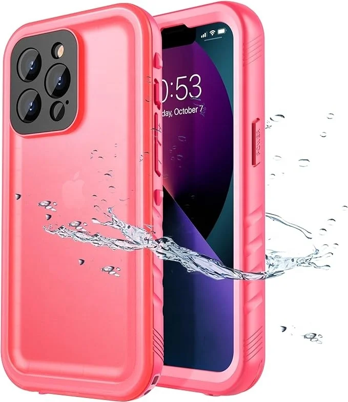 Laudtec Waterproof Case for iPhone 15 pro max Full Body Shockproof Dustproof Phone Screen Protector Rugged Waterproof Case