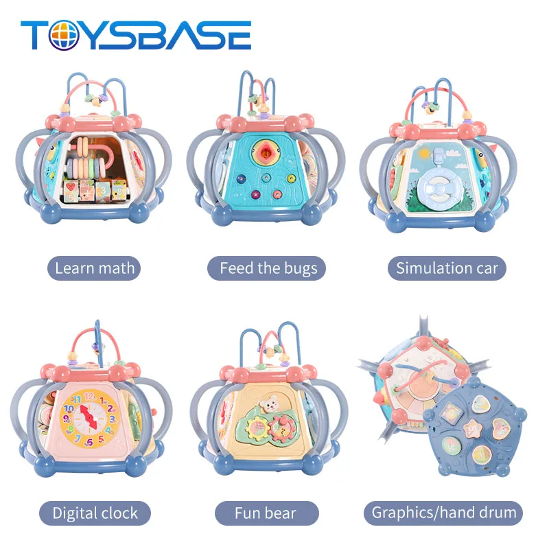 Educational Musical Activity Cube Toy Baby 7 in 1 Box Learning Toy
