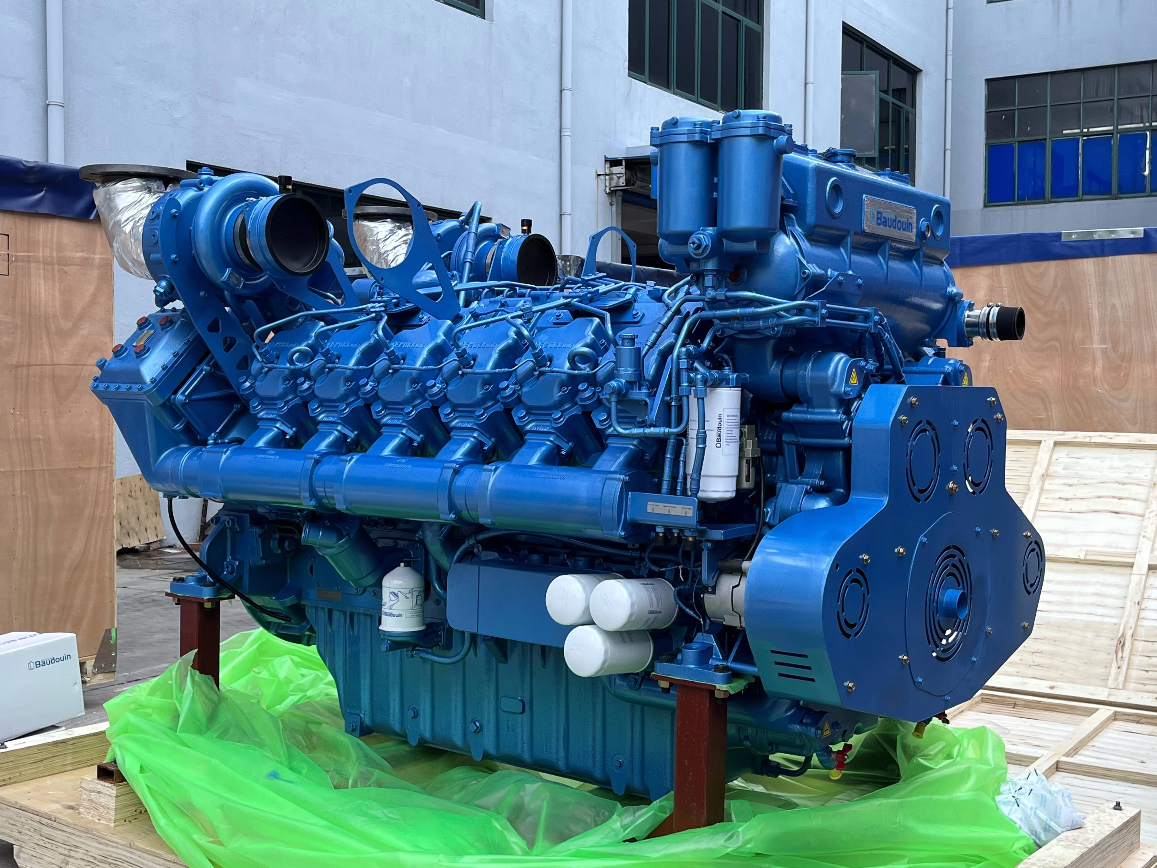 Machine Durability Engine Weichai 12m33c Series Water Cooled 12 Cylinder Baudouin 12m33c1400-18 ...