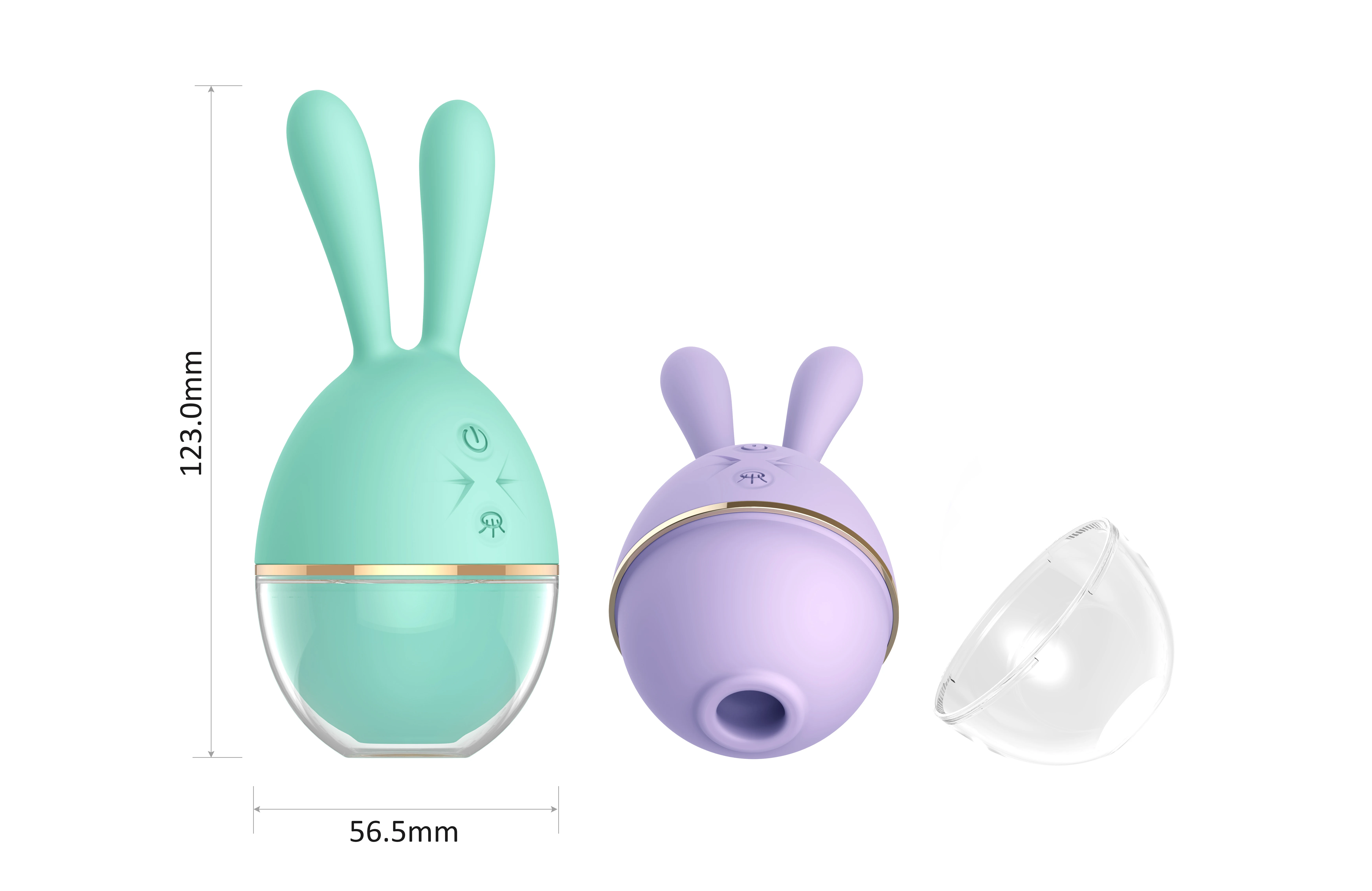 Air de forme de lapin suçant le lapin de stimulateur suçant le vibrateur clitoridien de jouet