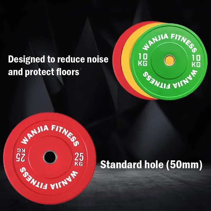 2025 Premium Color Coded Bumper Plates Olimpic Standard Rubber Weight ...