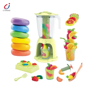 Chengji Educational Toys New Children Modeling Clay Pretend Play Juicer Machine Clay Kitchen Toys Real Cooking Set for Kids