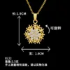 Xl22 collana girevole fiore di neve oro