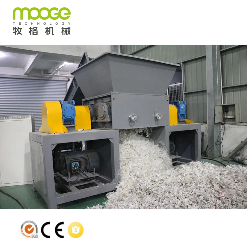 MOOGE VSD-Series Big Bags Waste Film Double Single Shaft Plastic Shredder Machine