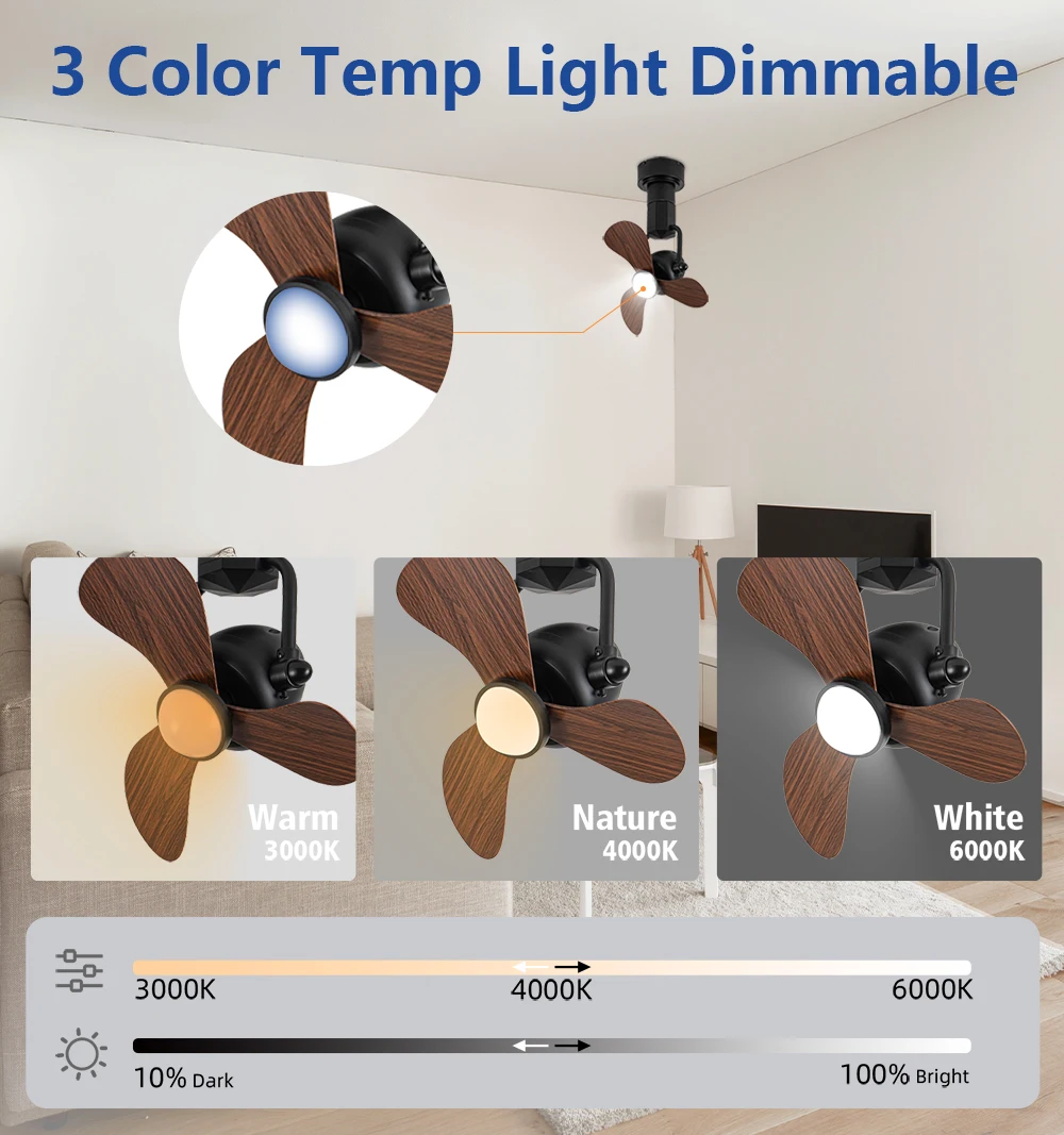 Ceiling Fan, 16", LED, 5-Speeds - detail 10