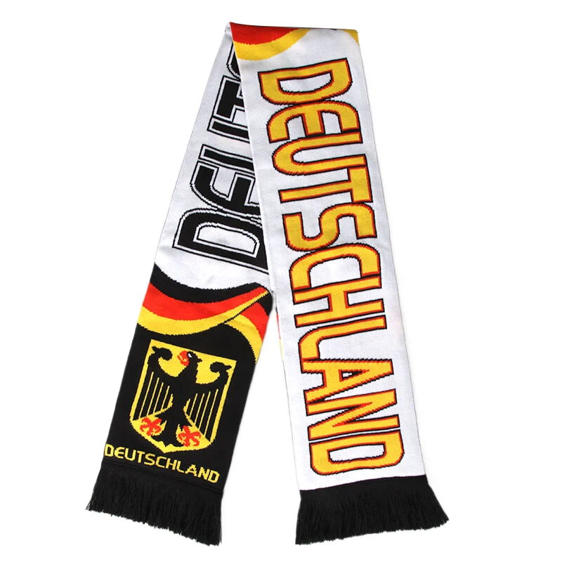 Winter Jacquard Knit Men's Custom Long Style Football Scarf